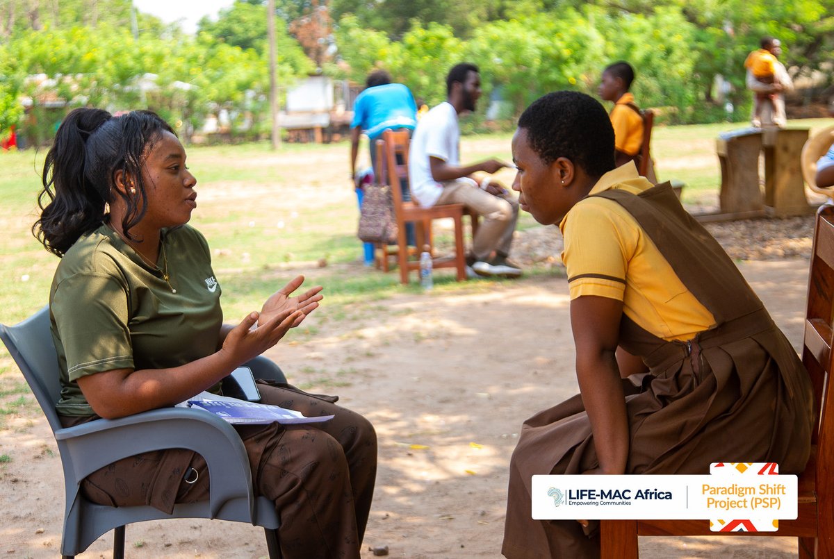 LifeMacAfrica's tweet photo. She sat in the back, quiet, not out of shyness, but from being told girls like her don’t go far. Her name is Esi. She’s not alone. We guide, not just teach, so students like her can find their voice and build their future.

#LIFEMACAfrica #ParadigmShiftProject #PSP https://t.co/1rpOlXiIqb