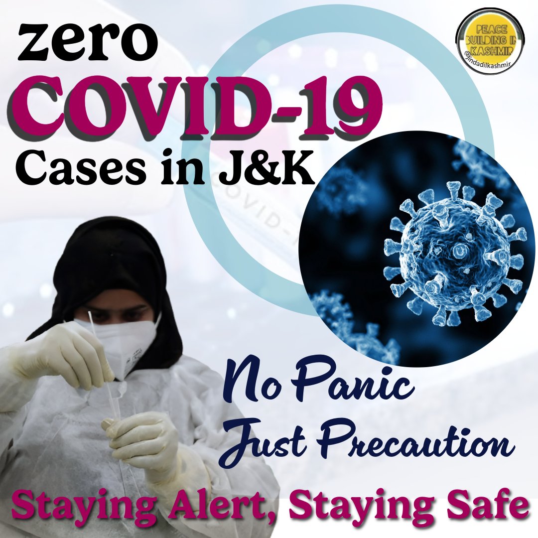 No active COVID-19 cases in #JammuAndKashmir💪

With strict surveillance, routine testing &amp; zero current infections, #JammuKashmir sets an example in pandemic readiness. 🛡️

Health authorities remain vigilant—no need to panic. ✅