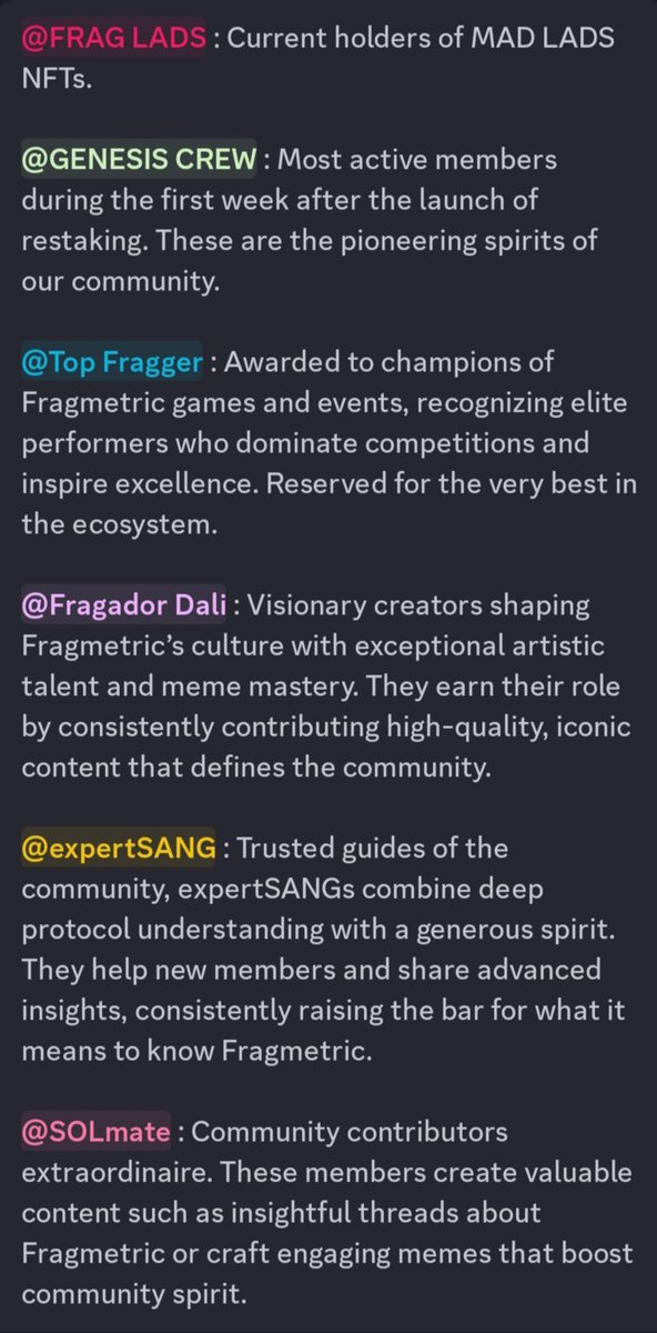 EfjeDK's tweet photo. Saya melihat banyak dari teman-teman belum mendapatkan role, untuk itu saya akan membagikan tips bagaimana cara mendapatkan role di discord @fragmetric

Ayo selami 🧵👇 https://t.co/KvHuPGiUHS