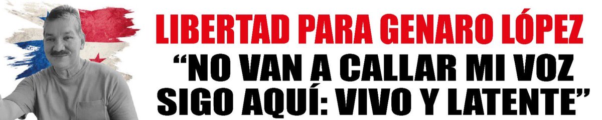 DARYSITZEL's tweet photo. Solicitamos cambio de Medida Cautelar para Genaro, que se cumpla el Debido Proceso y se respete los Derechos Humanos
@AlvaroAlvaradoC 
@manoloalvarezc 
@tvnnoticias 
@TReporta 
@JoseEscobarS 
@ClaridadPanama1 
@prensacom 
@conusi21 
@sabribacal 
@radiopanama 
@Saldelasredespa https://t.co/q8wh00vZUK