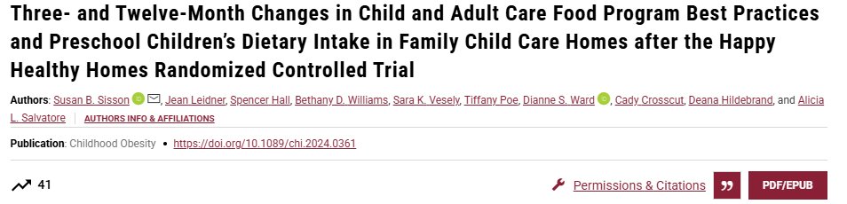 Childhood Obesity (@childobesity_jn) on Twitter photo Three- and Twelve-Month Changes in Child and Adult Care Food Program Best Practices and Preschool Children’s Dietary Intake in Family Child Care Homes after the Happy Healthy Homes Randomized Controlled Trial, published in <a href="/ChildObesity_jn/">Childhood Obesity</a>
Link to pub: liebertpub.com/doi/10.1089/ch… Three- and Twelve-Month Changes in Child and Adult Care Food Program Best Practices and Preschool Children’s Dietary Intake in Family Child Care Homes after the Happy Healthy Homes Randomized Controlled Trial, published in <a href="/ChildObesity_jn/">Childhood Obesity</a>
Link to pub: liebertpub.com/doi/10.1089/ch…
