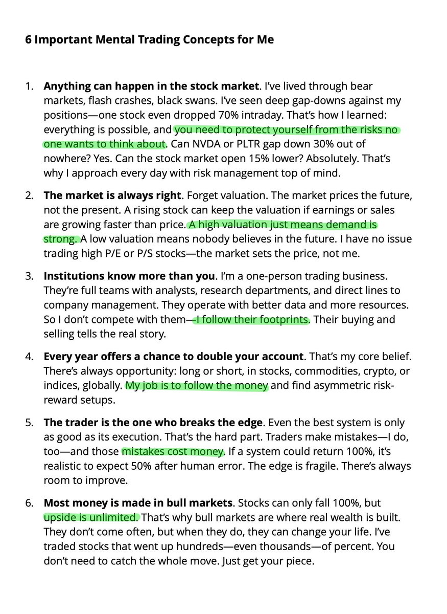 6 Important Mental Trading Concepts for Me 👇