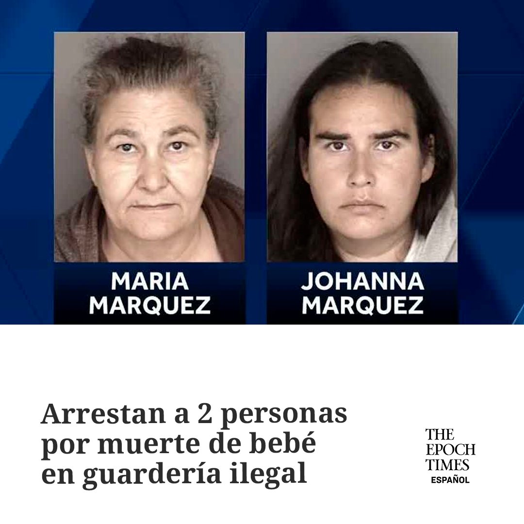 Una mujer y su hija adulta han sido arrestadas tras la trágica muerte de un bebé en una guardería ilegal. #bebe #guarderia #detencion 
  🔴MIRA AHORA👉 epochtim.es/rmkbir
