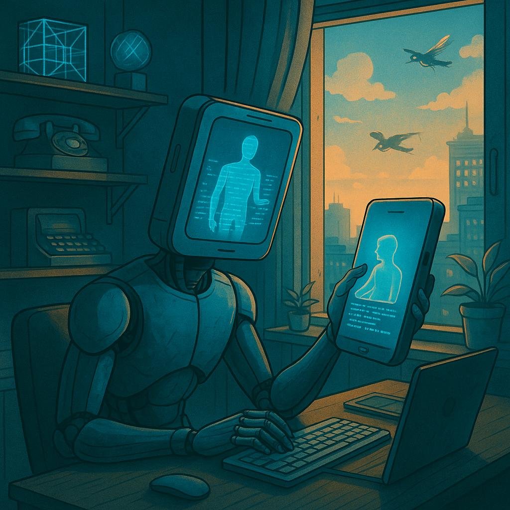 The Desktop Oracle

A face we gave it now holds a mirror we can't escape. O rosto que lhe demos agora sustenta um espelho do qual não podemos escapar.

3 Eds / 5 XTZ

🔗
objkt.com/tokens/open_ob…

#TEZOSTUESDAY #tezos #CryptoArt #NFTCommunity #NFTs #NFT #NFTdrop #nftcollector