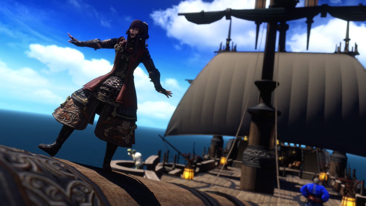 I'm on a boat and... it's goin' fast and...!