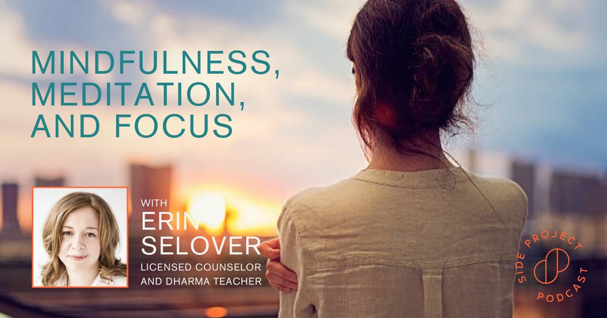Side Project (@sideprojecthq) on Twitter photo We’re bombarded with info + forced to multitask so often that it can be difficult to focus on just one thing when we have the opportunity 😵💫 Listen as Dharma teacher Erin Selover talks to <a href="/LeylaSeka/">Leyla D. Seka</a> and <a href="/RuthieJSF/">Ruthie Miller</a> about ways to quiet the noise. #podcast sideprojecthq.com/podcast/ We’re bombarded with info + forced to multitask so often that it can be difficult to focus on just one thing when we have the opportunity 😵💫 Listen as Dharma teacher Erin Selover talks to <a href="/LeylaSeka/">Leyla D. Seka</a> and <a href="/RuthieJSF/">Ruthie Miller</a> about ways to quiet the noise. #podcast sideprojecthq.com/podcast/