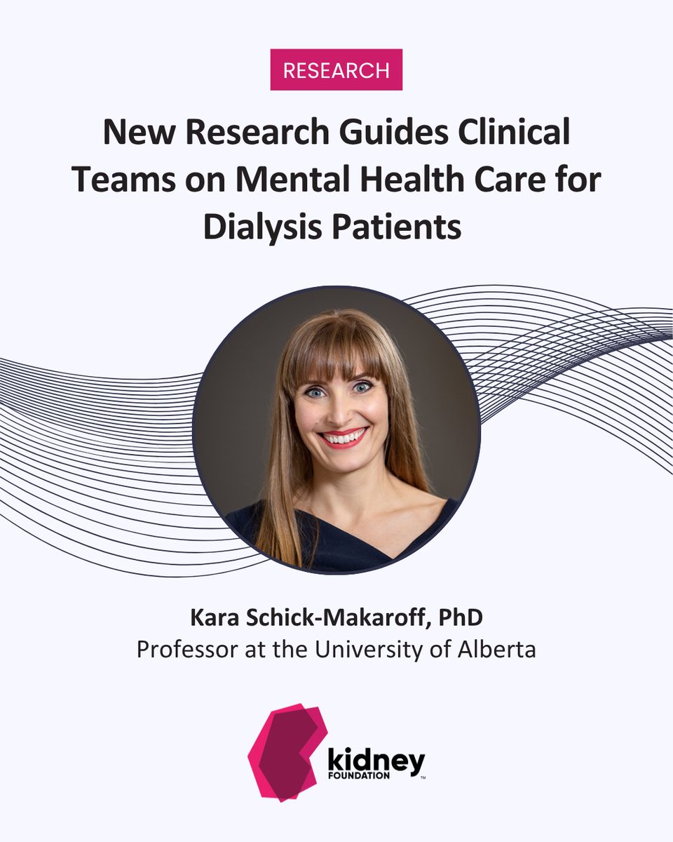 Kidney Foundation (@kidneycanada) on Twitter photo Checkout new research from <a href="/UAlberta/">University of Alberta</a> that aims to help guide clinicians through engaging with and managing their patient’s mental health care needs during #dialysis. #MentalHealth Awareness Month. Read: bit.ly/KCA-Res-Mental… Checkout new research from <a href="/UAlberta/">University of Alberta</a> that aims to help guide clinicians through engaging with and managing their patient’s mental health care needs during #dialysis. #MentalHealth Awareness Month. Read: bit.ly/KCA-Res-Mental…