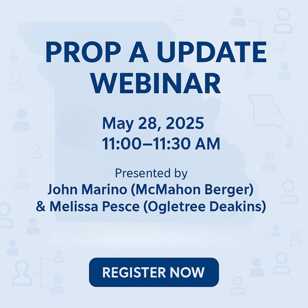 📢 Prop A update!
🗓️ May 28 | 11 AM
Join SHRM STL for a 30-min webinar with legal experts on where Prop A stands—and what comes next.
🎙️ Marino &amp; Pesce
🔗 ow.ly/wRGy50VZhpZ

#SHRMSTL #PropA #MissouriHR #HRCompliance
