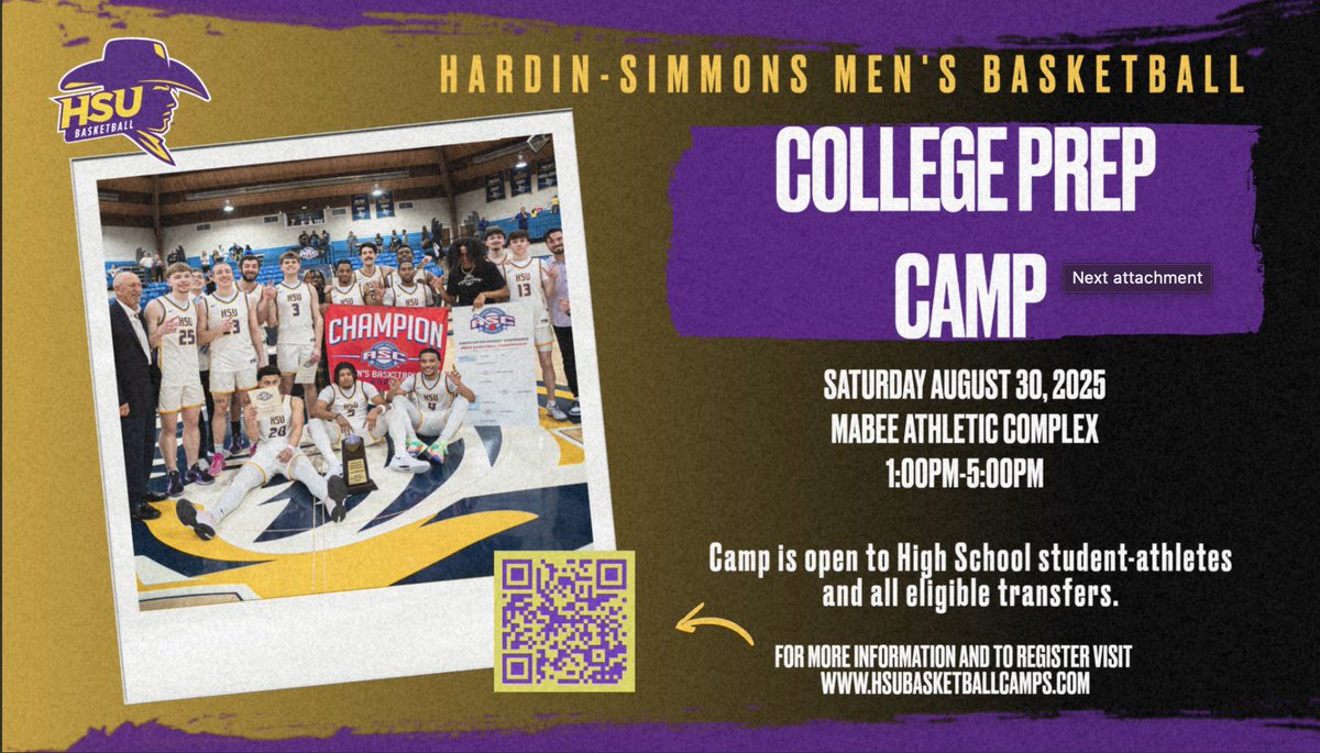 🚨 High School Hoopers &amp; Transfers 🚨
Now is your time to register &amp; show out at our College Prep Camp!
📅 Saturday, Aug 30 | 🕐 1–5PM
📍Mabee Athletic Complex
🎯 Showcase your skills
👀 Meet our coaching staff
🏀 Tour facilities &amp; campus
hsubasketballcamps.com
