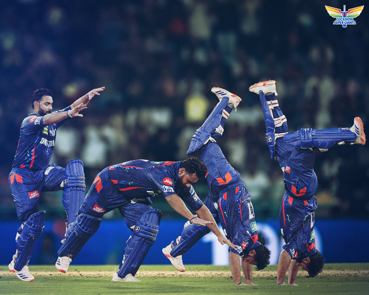 LucknowIPL's tweet photo. The celebration made the 💯 even better! https://t.co/2XGmUSJMRc