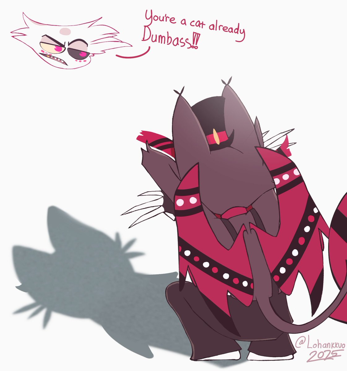 Lohankkuo's tweet photo. old man tryin to do the internet’s trend

#HazbinHotel #HuskerDust #Husk #AngelDust #Hellaverse https://t.co/ZBmEenak6l