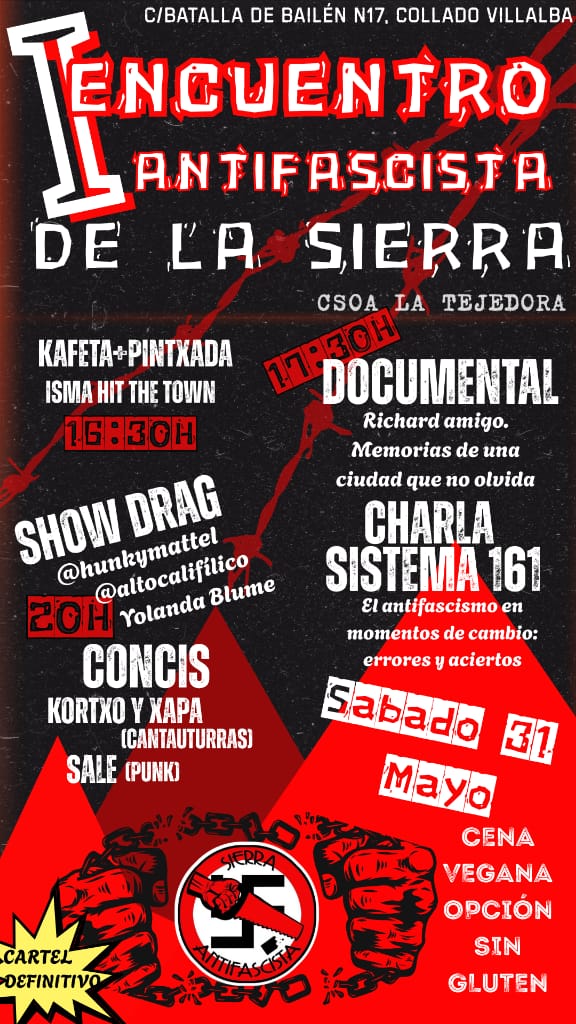 El sábado 31 nos vemos en Collado Villalba.