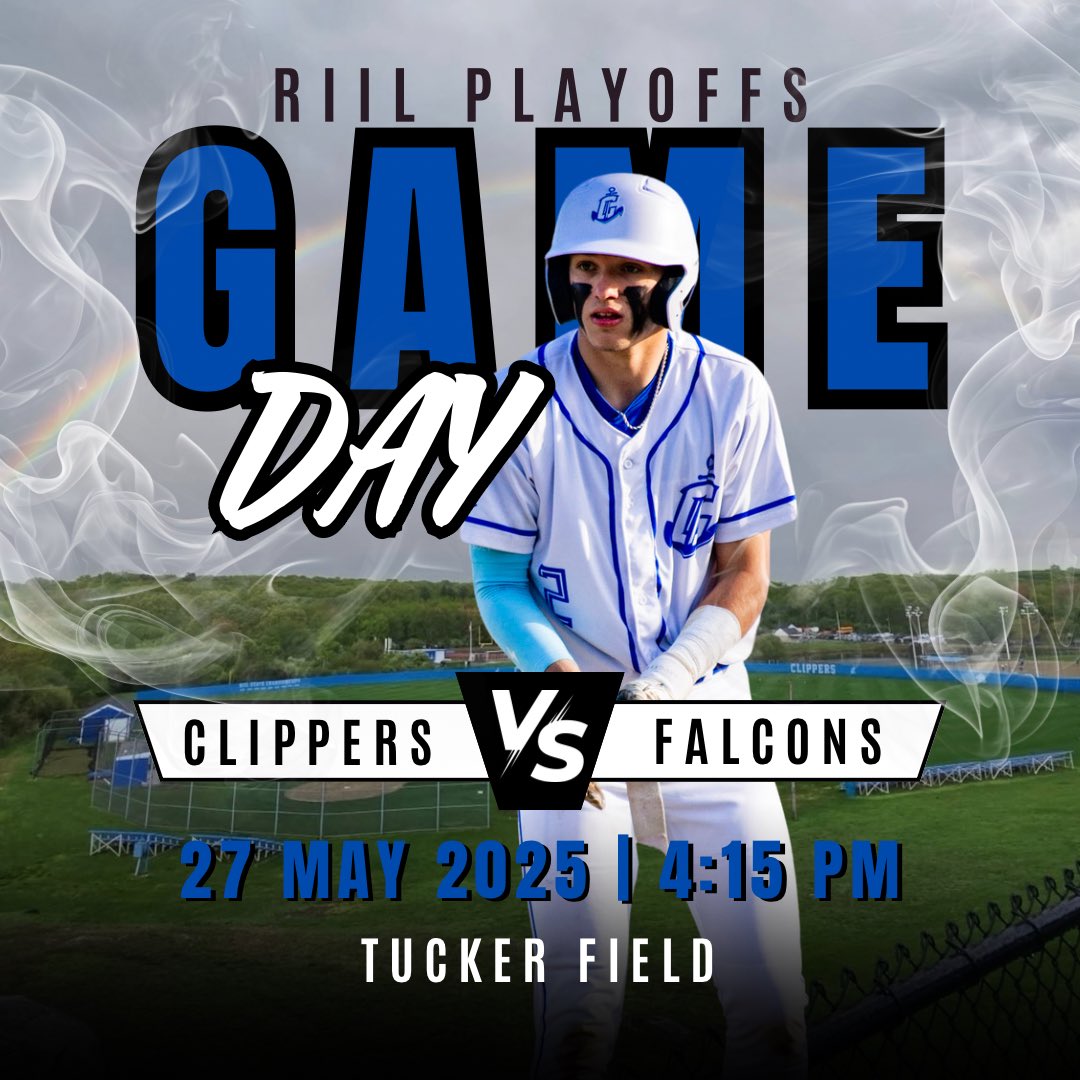 GAMEDAY⚾️🔵⚓️

Clippers take on Cranston West in todays first round playoff matchup.

First pitch is 4:15pm at Tucker Field, make sure to come support.

#RollClippers #RAFN
