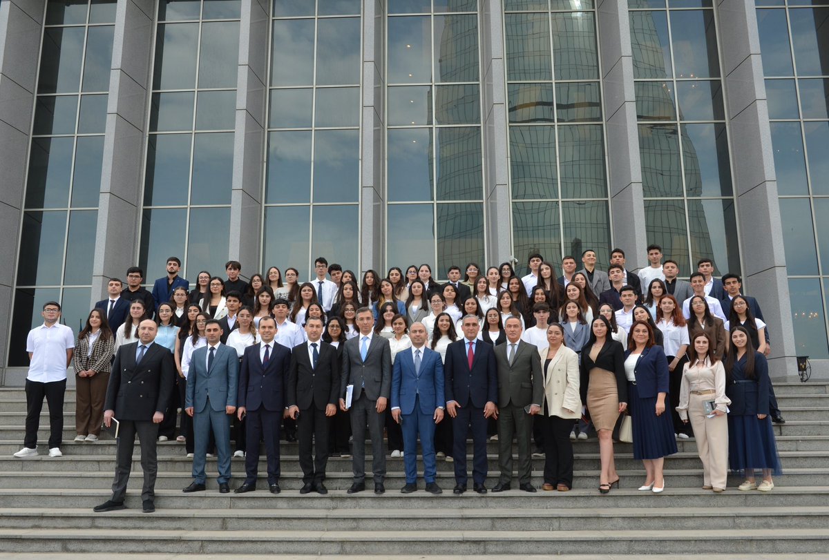 Sh_Bayramov's tweet photo. ✅ Karabakh University Law program students visited Azerbaijani Parliament for the first time!
✅ Proud!
#KarabakhUniversityStudent #LawProgram
#QarabağUniversiteti #KarabakhUniversity https://t.co/xs07dMJh1K