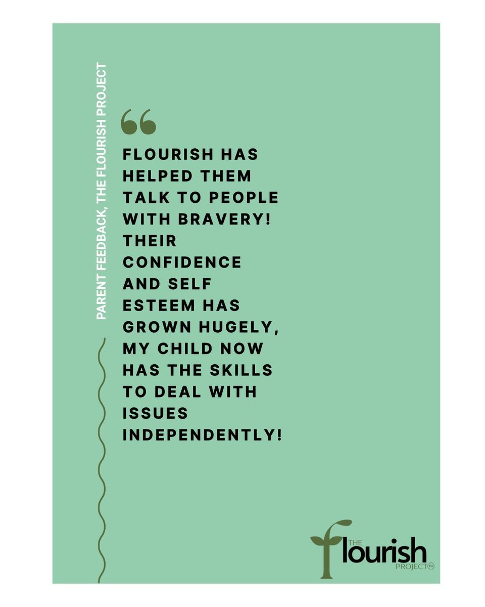 Flourish Project (@flourishprojec1) on Twitter photo Here's a parent testimonial about our eight-week Flourish Project π
Interested in bringing the Flourish Project to your school, community, or organisation? Contact us at info@theflourishproject.org π Here's a parent testimonial about our eight-week Flourish Project π
Interested in bringing the Flourish Project to your school, community, or organisation? Contact us at info@theflourishproject.org π