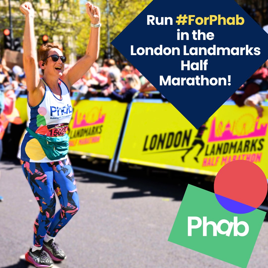 Phab UK (@phab_charity) on Twitter photo It’s been over a month now since the #LondonMarathon2025, and you may be thinking, I’d love to do that but I’m not sure I could handle 26.2 miles just yet… 🏃🏃♀️🤔
Well, why not run #ForPhab in the <a href="/LLHalf/">London Landmarks Half Marathon</a> instead! 🎉🙌
Sign up below. 👇📲
phab.org.uk/london-landmar… It’s been over a month now since the #LondonMarathon2025, and you may be thinking, I’d love to do that but I’m not sure I could handle 26.2 miles just yet… 🏃🏃♀️🤔
Well, why not run #ForPhab in the <a href="/LLHalf/">London Landmarks Half Marathon</a> instead! 🎉🙌
Sign up below. 👇📲
phab.org.uk/london-landmar…