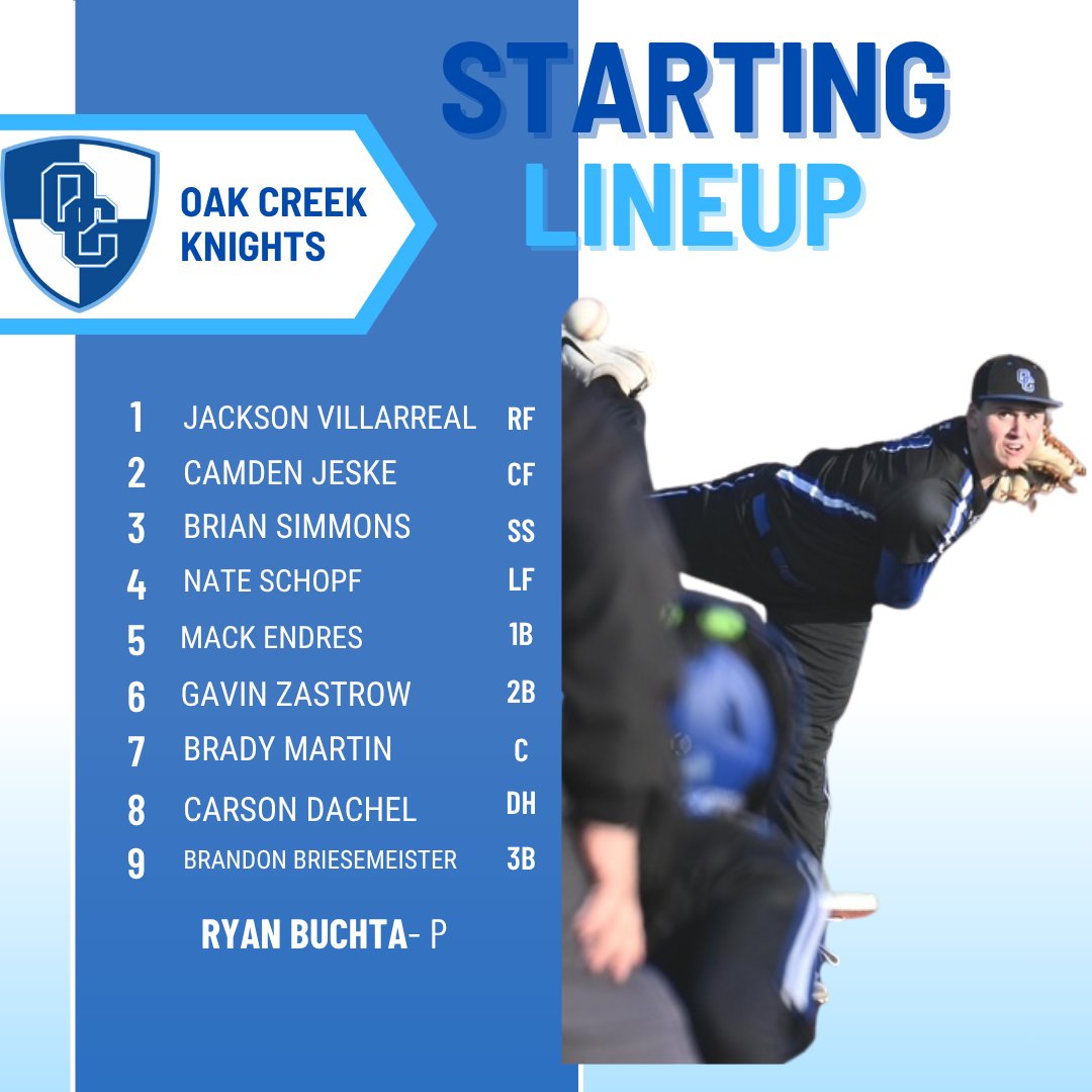Knights (17-5; 15-3) travel to Kenosha Tremper tonight at 4:30 to open the final series of the regular season!  #workwins