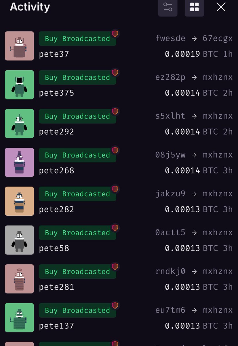 They thought it was quiet…
But pete37, pete375, pete292, pete268, pete282, pete58, pete281, and pete137 just got scooped 
Broadcasted across all nodes — 0.00013 to 0.00019 BTC
Pixel prophecy in motion.

Broadcasted. You just weren’t listening.