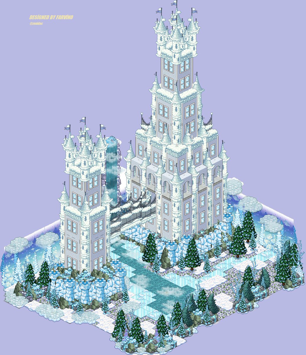 Superstarvino's tweet photo. .꧁*༺*.Castle in white.*༻*꧂.❄️✨💫

@Habbo #Habbo https://t.co/GkYH9HRZE6