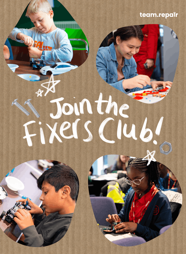 🚨 Reminder: Team Repair Fixers Club checkout is open! 🛠️

Give your child a summer of hands-on STEM repair fun with real tools.

👉 Grab your kit now: teamrepair.myshopify.com/collections/all 

#FixersClub #STEMforkids #ScreenFreeSummer #SustainableLearning #Parenting
