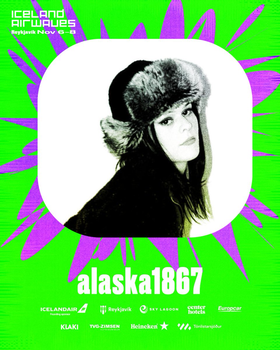 The Reykjavík-based rapper Alaska1867.  began releasing hyperpop tracks on SoundCloud before shifting into a fierce fusion of trap and electronic sounds. With raw, no-filter lyricism and a style all her own, she’s quickly become Reykjavík’s new it girl. 💅