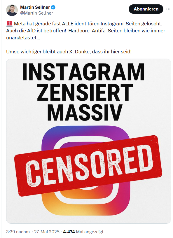 Gegen_die_AfD's tweet photo. Nun Martin, erst sperrt man euch die Accounts und in den nächsten 2 Wochen wird der Staat aktiv. Warten wir einfach mal ab, ob IB Strukturen in 2 Wochen noch aktiv sind. :) Oder wir da Leute eingekerkert sehen ;) kann doch sein! #NoAfD #AfD Nehmen Wetten an @KreuzAcht https://t.co/yNEfKIK4YR