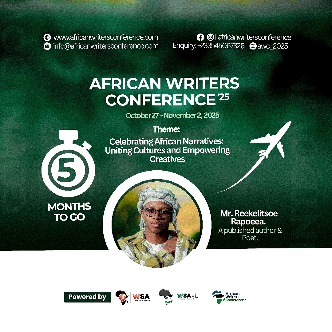 AWC2025's tweet image. 5 months to this year's African Writers Conference
Will you be attending?
#awc2025
#AfricanWriters
#writingcommunity
#Lesotho