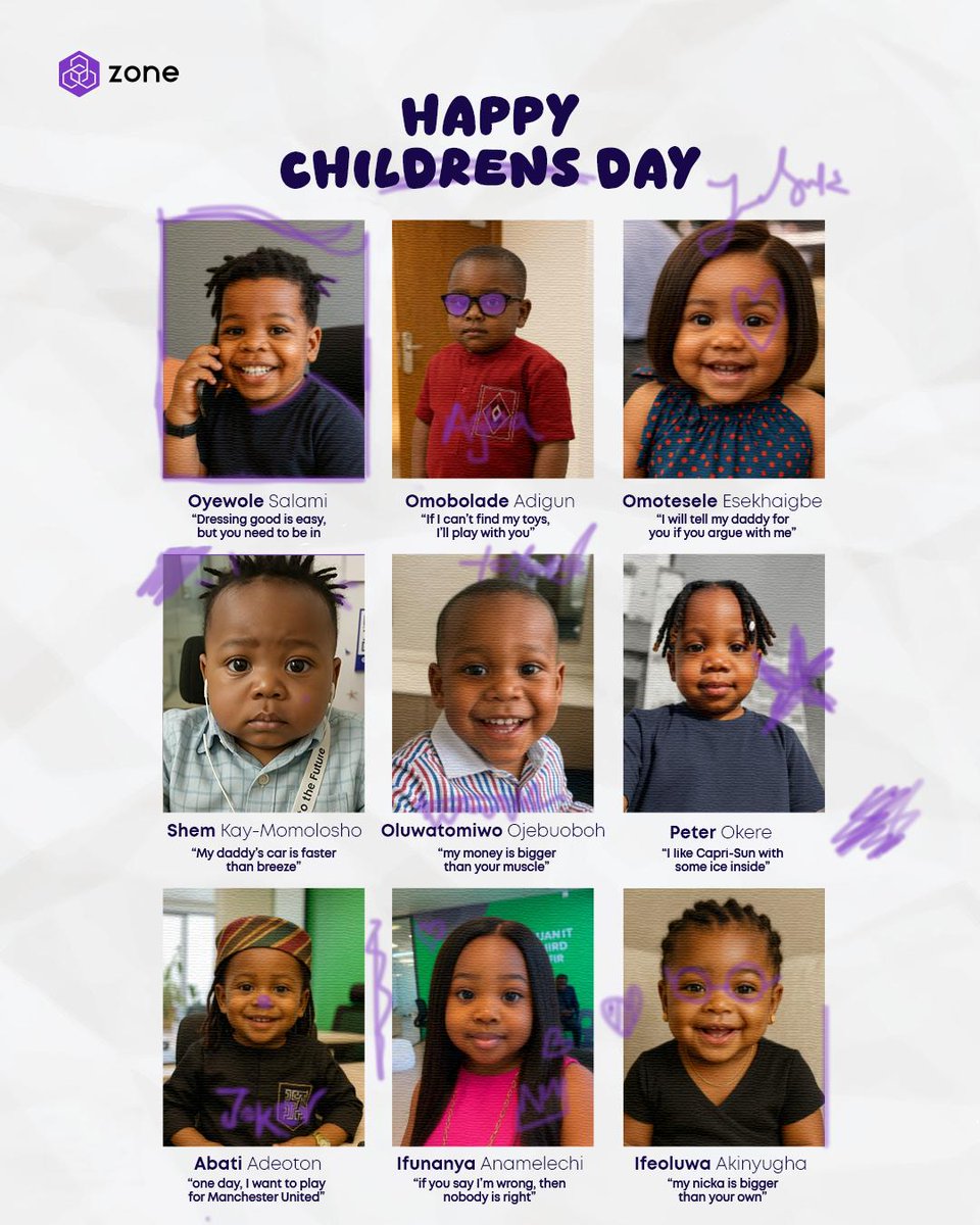 Baby Boss could never... till next year. Happy Children's Day from all of us at Zone 😁
.
.
.
.
.
.

#WeAreZone #ConnectToTheFuture