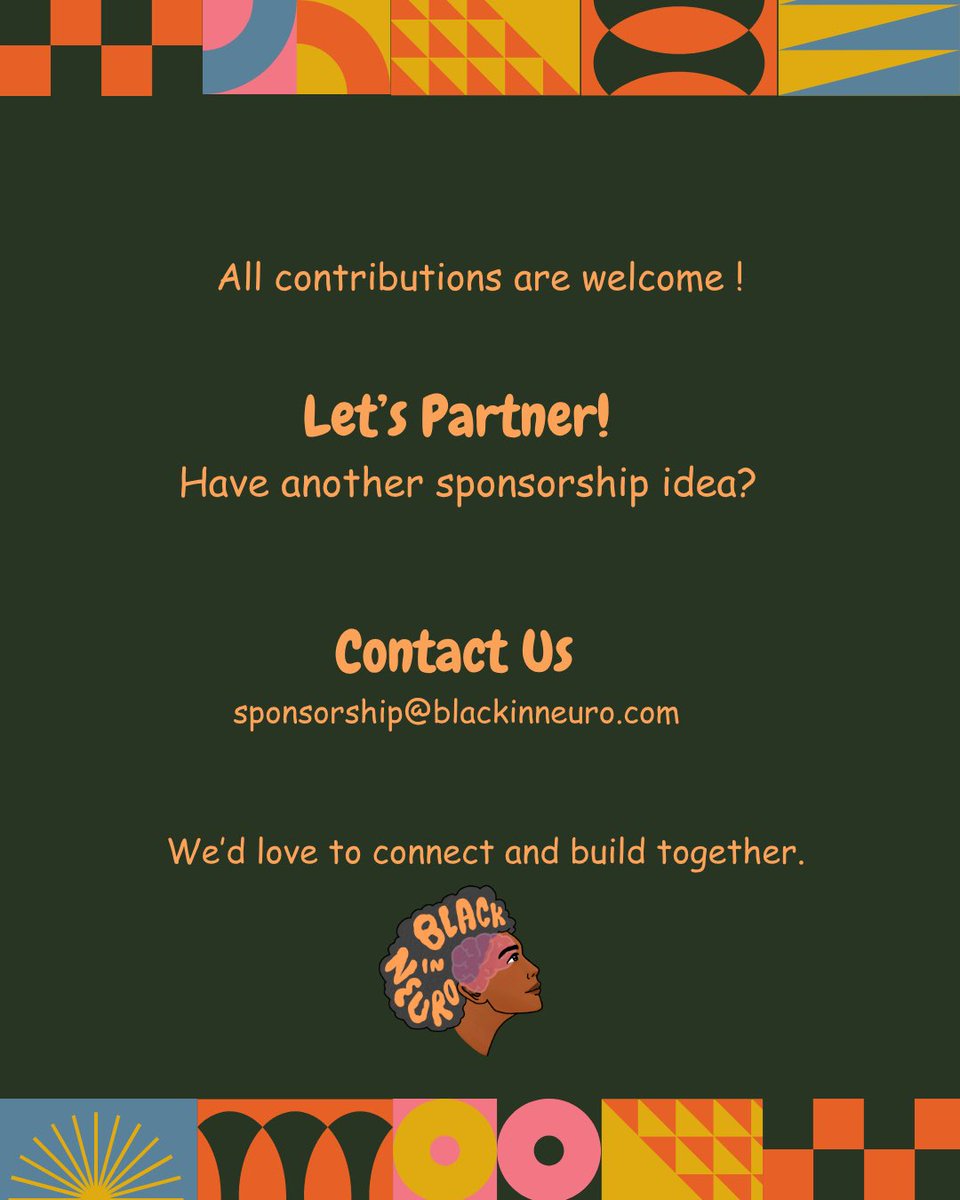 BlackInNeuro's tweet image. Sponsorships help fund open events, mentorship, training & more. 🙌🏾
✨ Celebrate with us.
✨ Sponsor the movement.
✨ Spread the word.
🔗 Learn more: blackinneuro.com/publications
