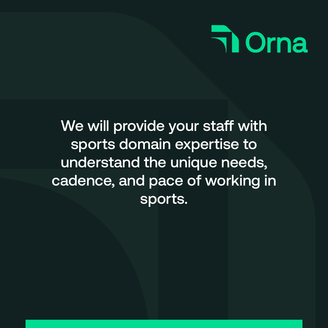 WeAreOrna's tweet photo. As a leader in the business of sport, we know that you can sometimes feel overwhelmed by the pace at which Data, AI and Technology is advancing in the industry.

These are the four core outcomes we can guarantee for all our customers. https://t.co/pf2EUiBhD7