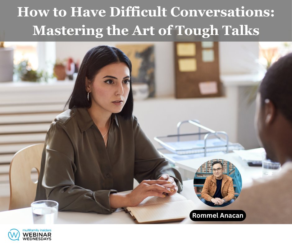 brentwilliams2's tweet image. This webinar will help you and your team with the tools, techniques, and confidence to turn potential conflicts into positive opportunities. Sign up here: multifamilyinsiders.com/shop-multifami… #WebinarWednesdays #MultifamilyInsiders