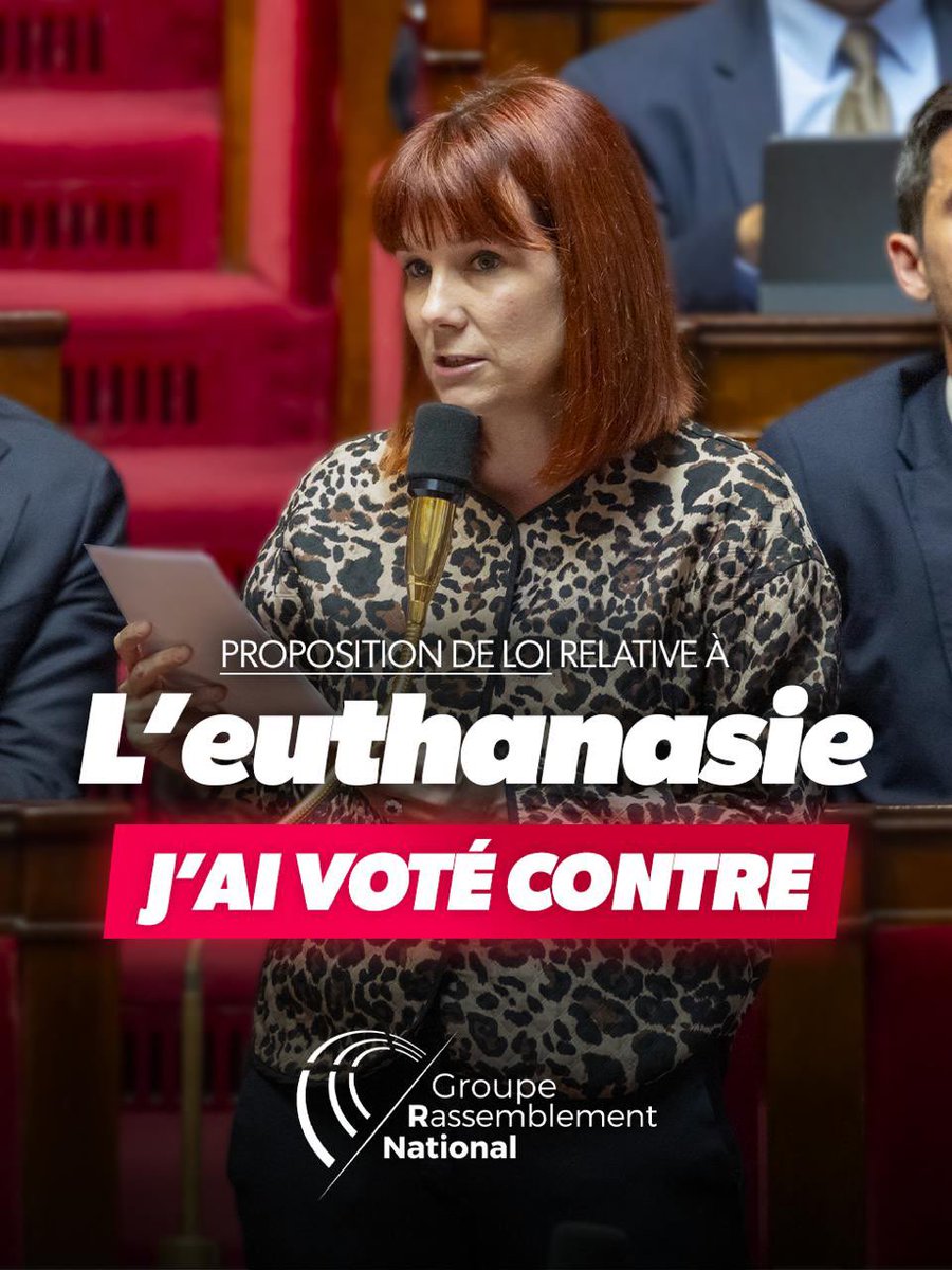 Tiffany_Joncour's tweet image. Fin de vie : J’ai voté contre la légalisation de l’#euthanasie. ❌ 
La dignité ne passe jamais par la mort infligée. Protégeons les plus vulnérables, développons les soins palliatifs. #DirectAN