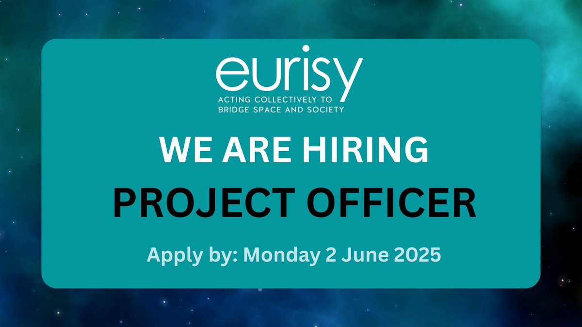 💡Interested in joining the Team?

Learn more about the role and how to apply⬇️
eurisy.eu/eurisy-vacancy…

#space #euspace