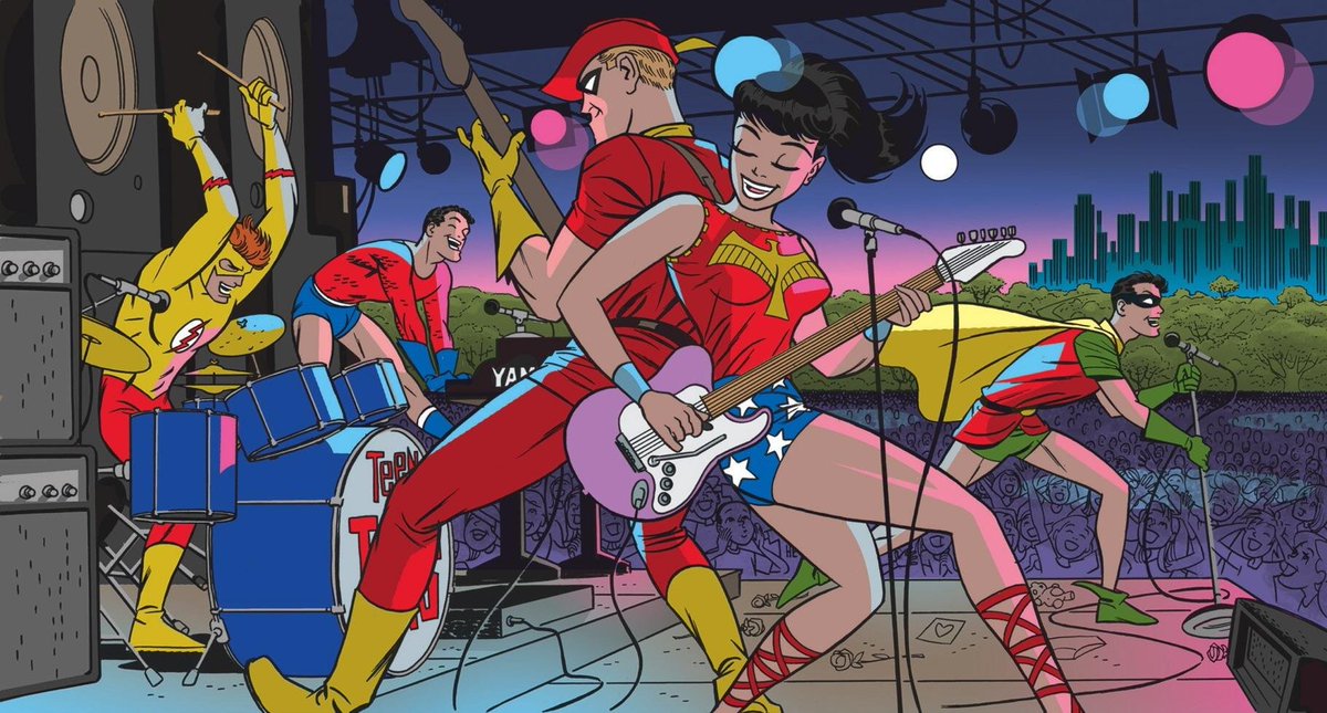 Teen Titans but "Fab Five" was their band name in the past