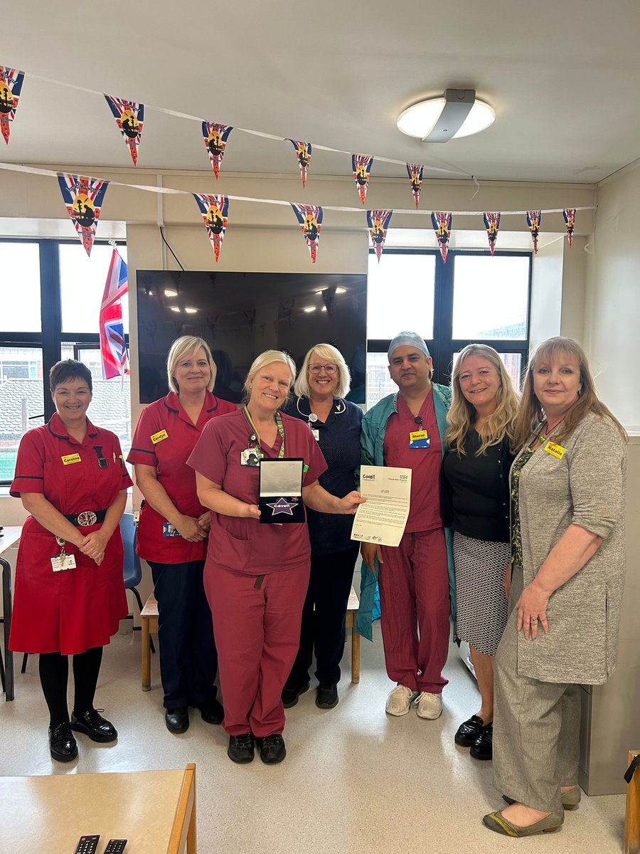 A big congratulations to Mary Wheeler on winning a Cavell Star Award! 💜

Well done Mary💜