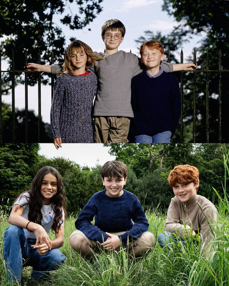 El nuevo elenco para la serie de Harry Potter: Harry, Ron y Hermione ⚡️

• Dominic McLaughlin - Harry Potter
• Arabella Stanton - Hermione Granger
• Alastair Stout - Ron Weasley