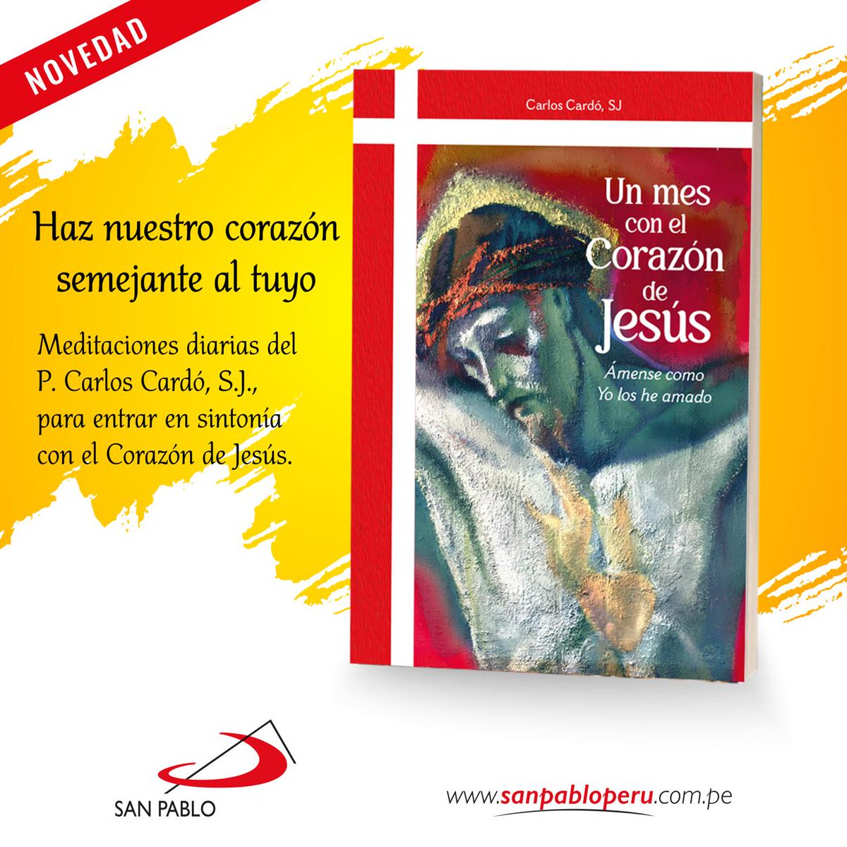 sanpablope's tweet photo. ¡NOVEDAD!🚨
Su Corazón ❤️ es símbolo de misericordia y salvación 🙏🏽 30 días 🗓️ para hacer nuestros sus sentimientos de compasión y solidaridad 🤝, acogida 🫂, perdón y deseo de servir 🙌🏽 https://t.co/uDw58IA3C1