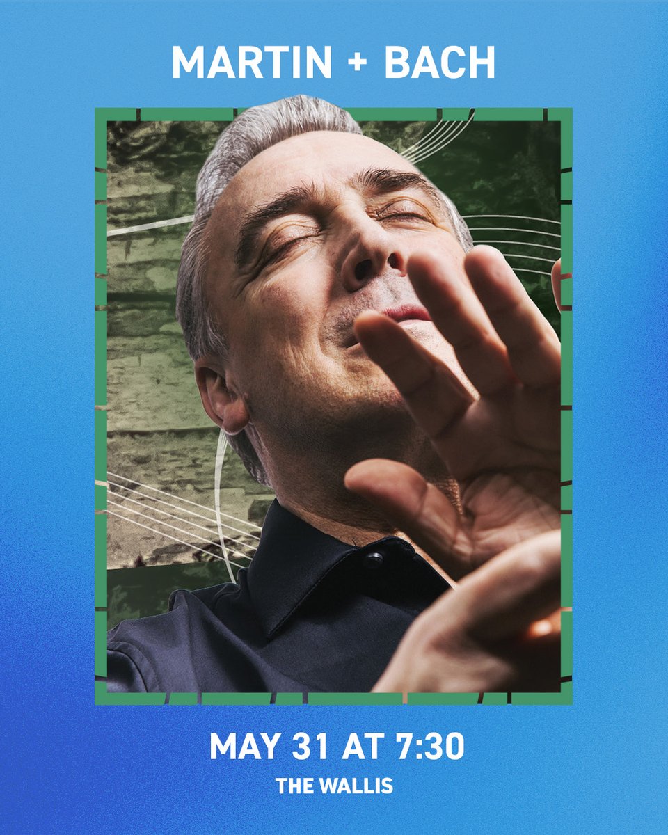 Just a cello? Think again.

Martín + Bach is a genre-blurring, heart-stirring journey from Baroque to beyond. One performance only. Don't miss it!

🎻 Martín + Bach
📍 Bram Goldsmith Theater
📆 May 31 at 7:30 PM