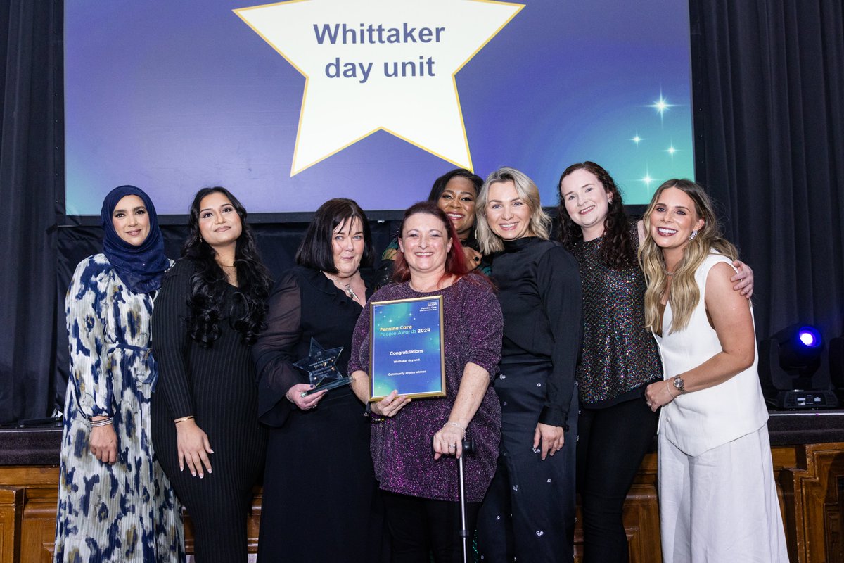 Whittaker day unit won ‘community choice’ at last year's #PennineCarePeople Awards.

Patients, carers and partners nominated them for supporting older adults with complex mental health needs and younger adults with dementia.

This year's awards are open –  who are you nominating?