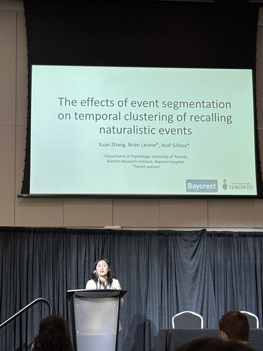 2️⃣ Xuan Zhang on “The effects of event segmentation on temporal clustering  of recalling naturalistic events” #TAMeG2025