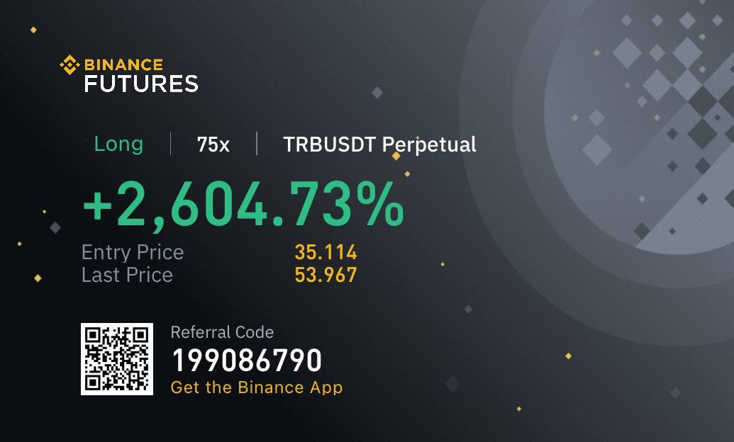 CryptoRk476's tweet photo. 🚀 #TRBUSDT Update📈

✅ Target 2 hit — +64% Spot | +2604% with 75X leverage in just 2 days🚀 !

🔒 Book some profits

Want more updates?Join here👉🏻🔗 [https://t.co/HbgHyOrO3K] ✅

#Bitcoin #Ethereum #PROSUSDT #OMUSDT #ACHUSDT #IPUSDT #OLUSDT #SNTUSDT #WCTUSDT #FHEUSDT #OBXUSDT https://t.co/3356rmgwCW