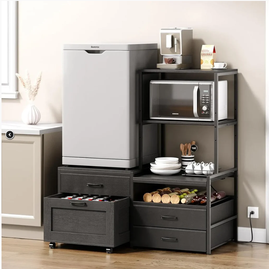 GDealsonline's tweet photo. Versatile Mini Fridge Stand with Wine Rack &amp; Coffee Bar Drawers
This versatile kitchen bakers rack is more than just a storage solution; it’s the ultimate organizer for your culinary space
$175.19
https://t.co/T3bx65dY7s...
#kitchenrack #KitchenOrganizer #bakersrack #bakersrack https://t.co/g6xKPVuS1x