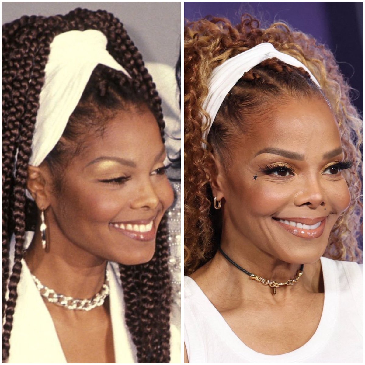 EnjoyMissJanet's tweet image. these are 32 years apart time is not real omg #Amas