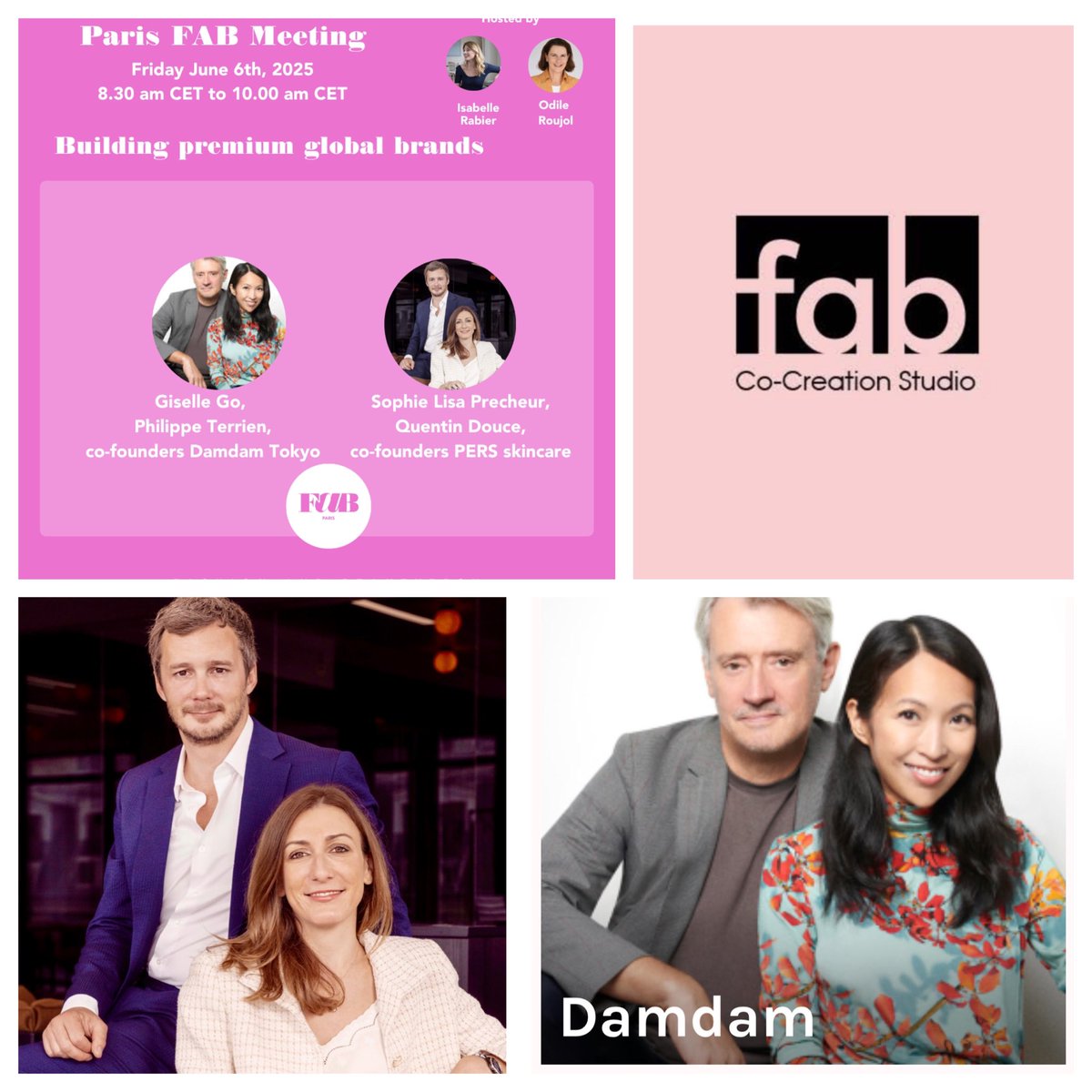 FaB Paris. Meet the founders building global premium brands. <a href="/damdamtokyo/">DAMDAM</a> now in the 🇺🇸 (Sephora) and PERS, initially launched at le Bon Marché flagship. We will share the takeaway!