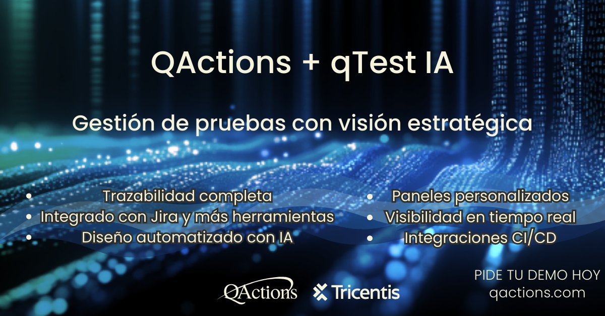 JoinQactions's tweet image. ¿Todavía no probaste el poder de la IA para gestionar tus pruebas de software? Contactanos y ¡conocé la manera más eficiente de gestionar las pruebas! Hablemos de tu proyecto.

#CalidadQA #QActions #TransformaciónDigital #qTest #Tricentis #Testing #GestióndePruebas #QAQC