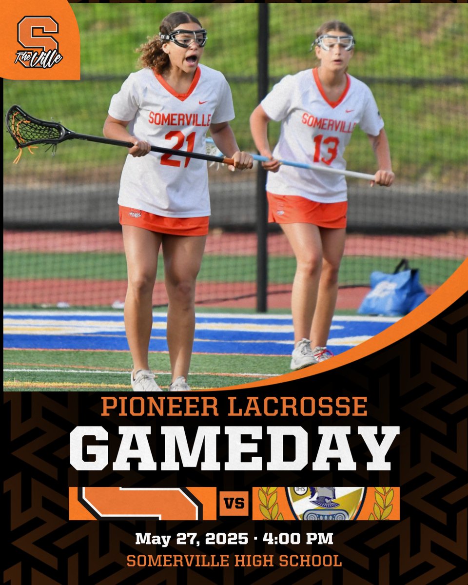 Tim Davis (@villepioneers) on Twitter photo 🥍 FINAL REGULAR SEASON GAME
SOMERVILLE VS IMMACULATA
📌 SOMERVILLE
⏲️4:00 PM
<a href="/SomervilleHSNJ/">Somerville High School</a>
<a href="/villeglax/">SHS Girls Lacrosse</a>
<a href="/VilleSchoolsNJ/">Somerville NJ Schools</a> 🥍 FINAL REGULAR SEASON GAME
SOMERVILLE VS IMMACULATA
📌 SOMERVILLE
⏲️4:00 PM
<a href="/SomervilleHSNJ/">Somerville High School</a>
<a href="/villeglax/">SHS Girls Lacrosse</a>
<a href="/VilleSchoolsNJ/">Somerville NJ Schools</a>