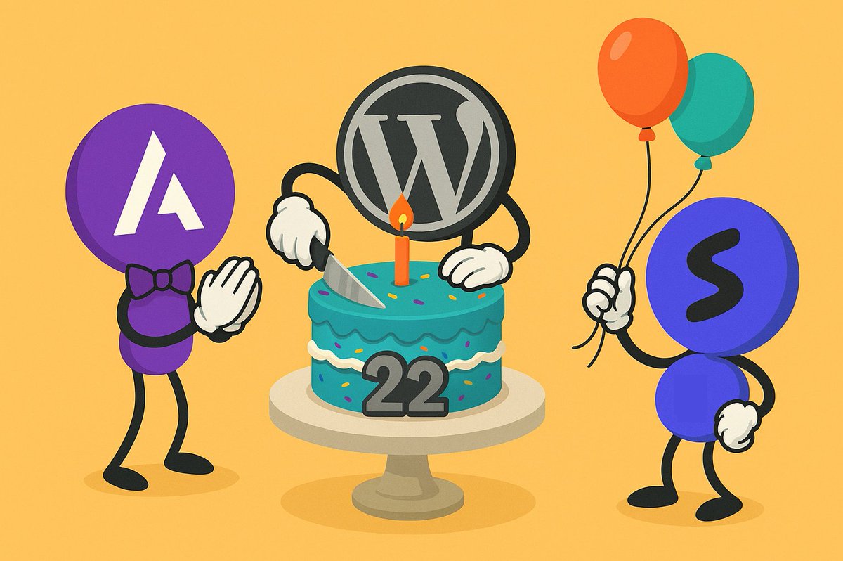 Yes, we brought a gift 🎁

It’s lightweight, lightning-fast, and fully customizable…

Just kidding, it’s cake 🍰😉

Happy birthday, WordPress! 💜