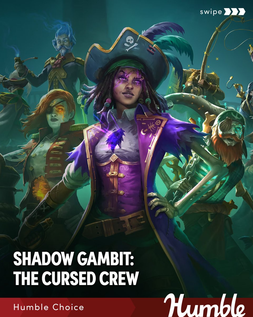 humble's tweet image. Chart a course, develop uncanny abilities, and use unconventional tactics to find a powerful pirate artifact!

Shadow Gambit: The Cursed Crew is part of Humble Choice for May. Supports @ComicReliefUS | bit.ly/4iKFgYr
