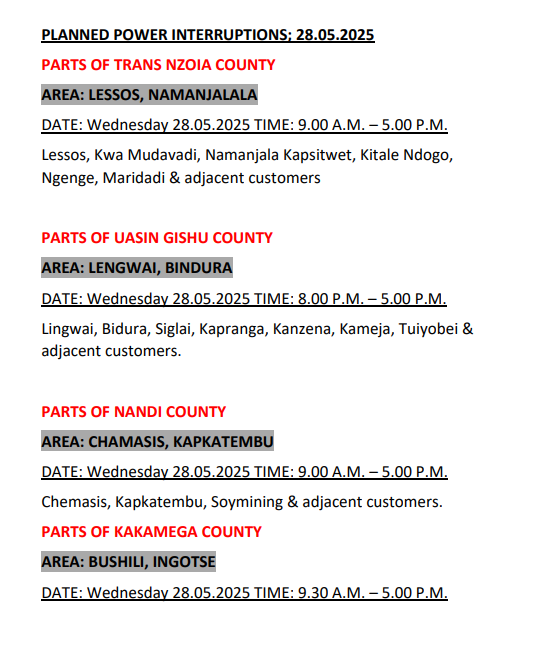 Kenya Power tweet media