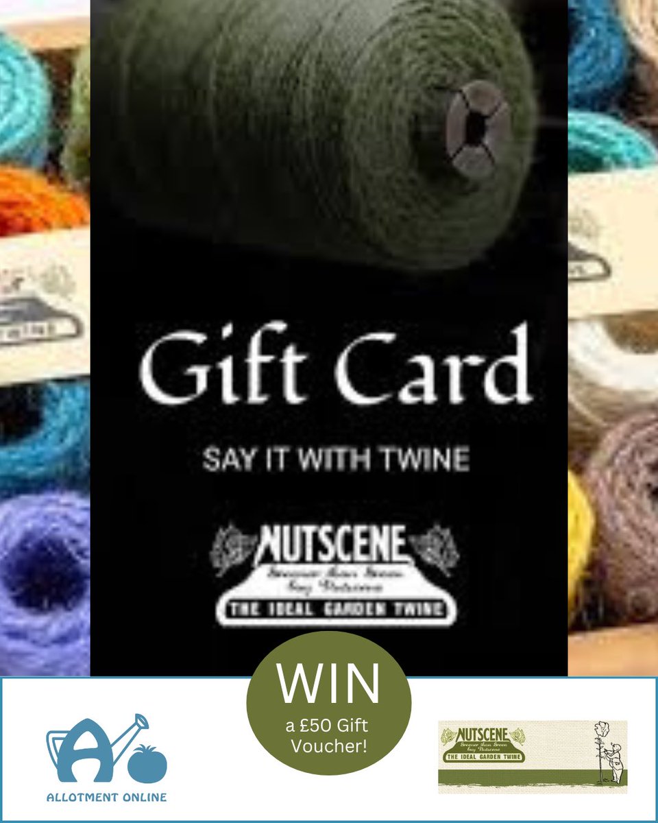 allotmentonline (@allotmentonline) on Twitter photo NEW COMPETITION!
Enter for the chance to WIN a £50 Voucher to spend with <a href="/nutscene/">Nutscene Twines Ltd</a> !
Please follow, ❤️, tag, RT and enter on the link: allotmentonline.co.uk/win-a-pound50-…
#win #competition #twine NEW COMPETITION!
Enter for the chance to WIN a £50 Voucher to spend with <a href="/nutscene/">Nutscene Twines Ltd</a> !
Please follow, ❤️, tag, RT and enter on the link: allotmentonline.co.uk/win-a-pound50-…
#win #competition #twine